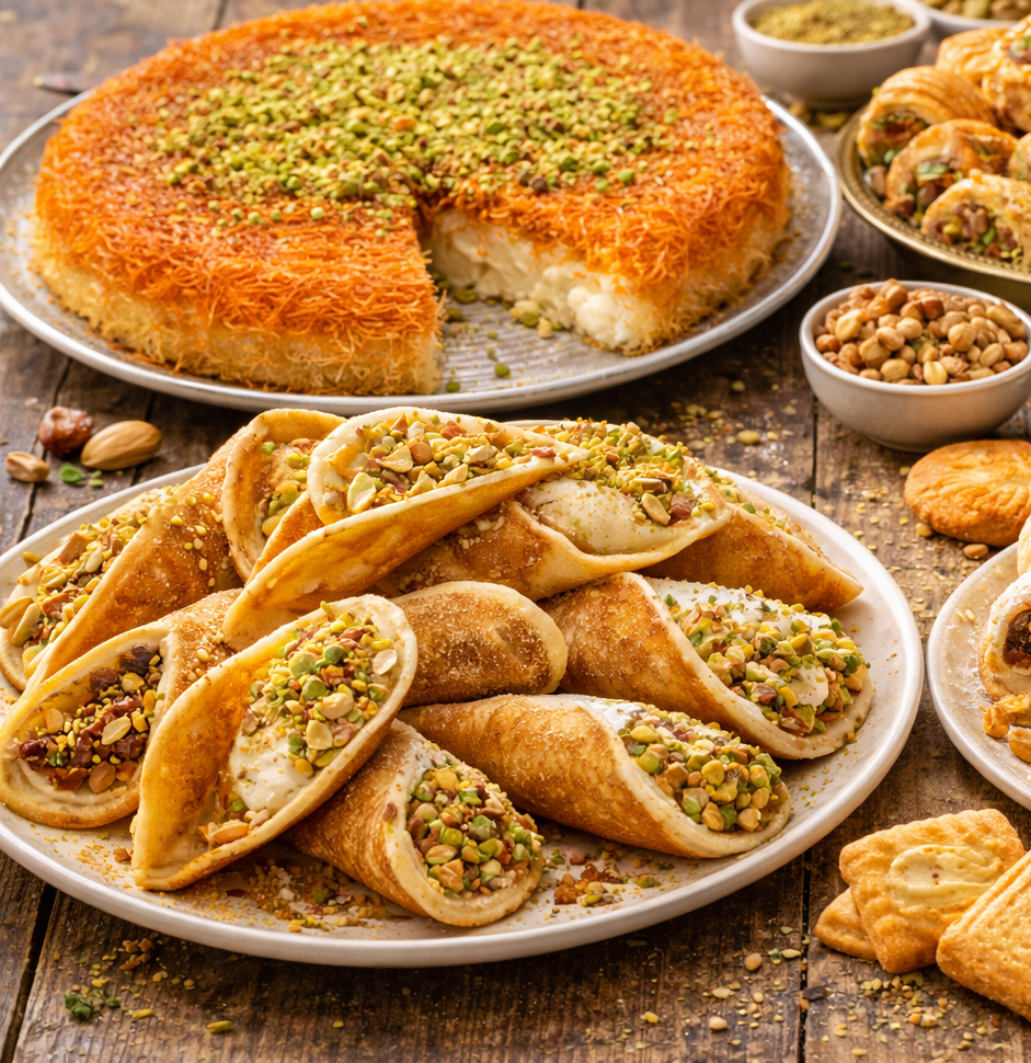 وصفات قطايق، كنافة وحلويات